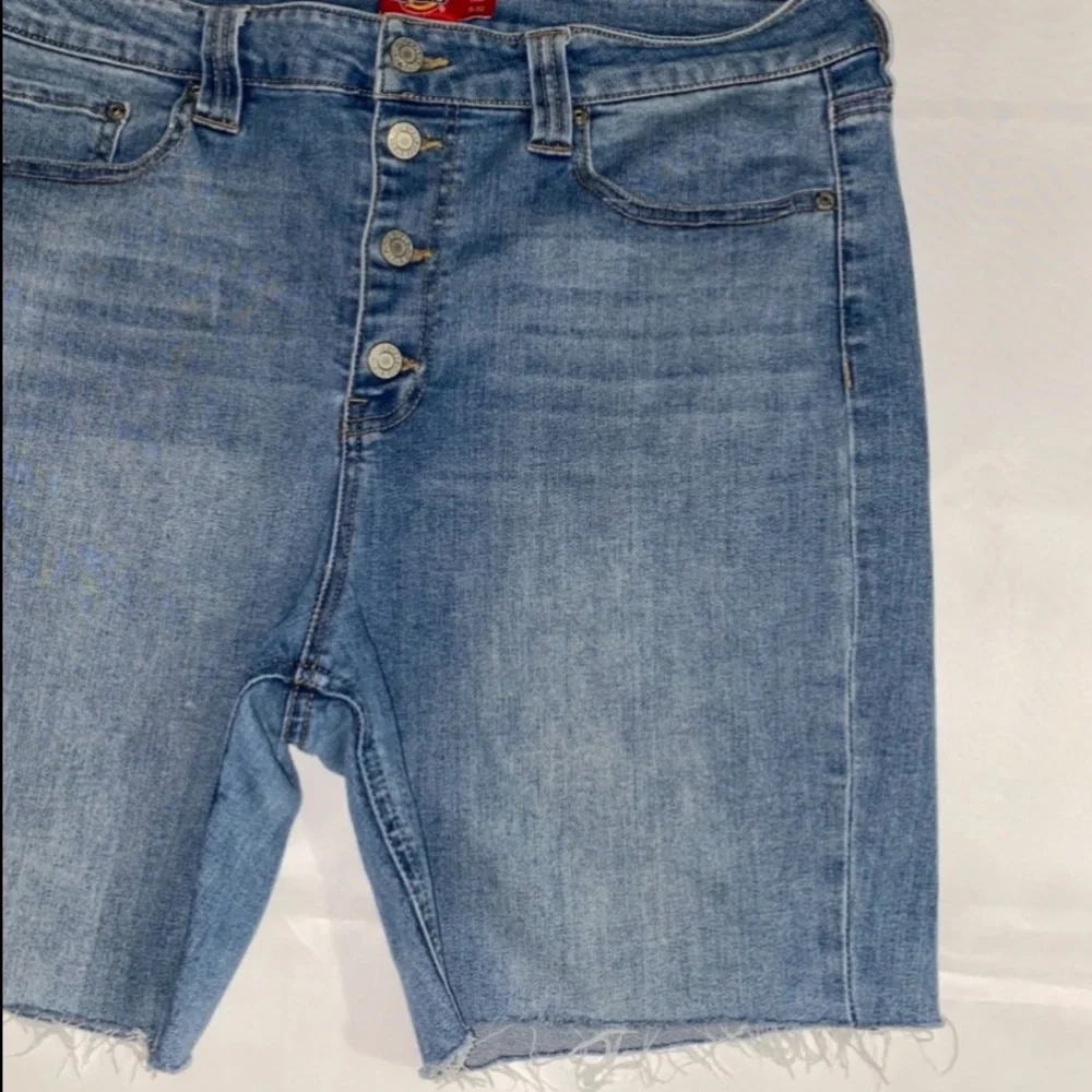 Dickies High Rise Cut-Off Jean Shorts